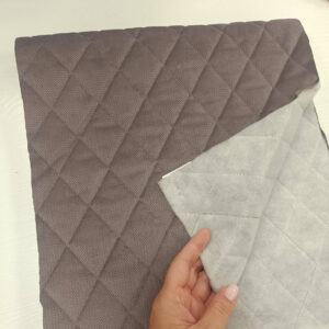 Parče velvet štepani tamno kafa 35x120