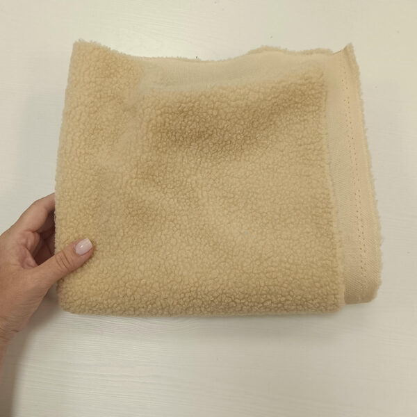 Parče teddy svetlo žućkasto bež 47x180 - Slika 1
