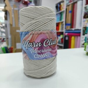 MAKRAME konac Yarn club natur bež