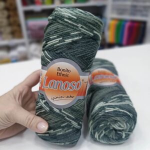 Lanoso BONITO Ethnic vunica zelene nijanse 1202