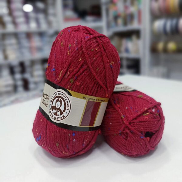 Vunica FAVORI TWEED crvena 034C - Slika 1