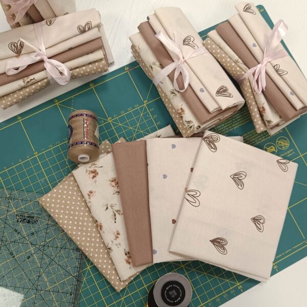 Patchwork paket srca na krem 5/1 - Slika 2