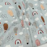 Tetra pelena na metar baloni na plavo 160cm širina