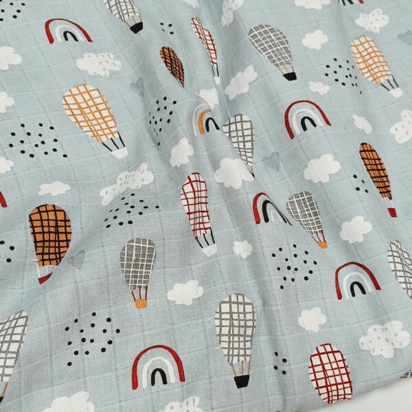 Tetra pelena na metar baloni na plavo 160cm širina - Slika 1