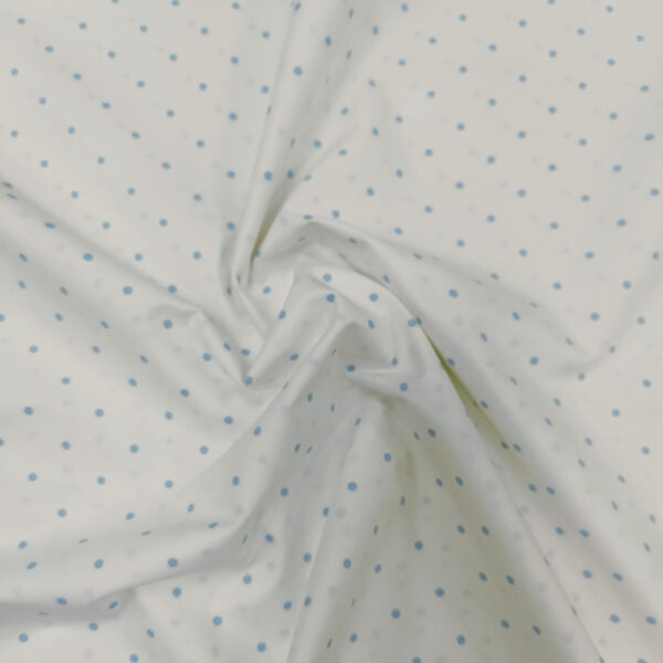 Pamuk bela osnova baby plave tufne - Slika 3