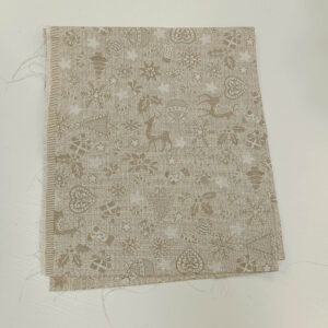 Parče dekor platno lux lurex krem 75x65