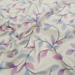 Dekor platno listovi lila i plavo