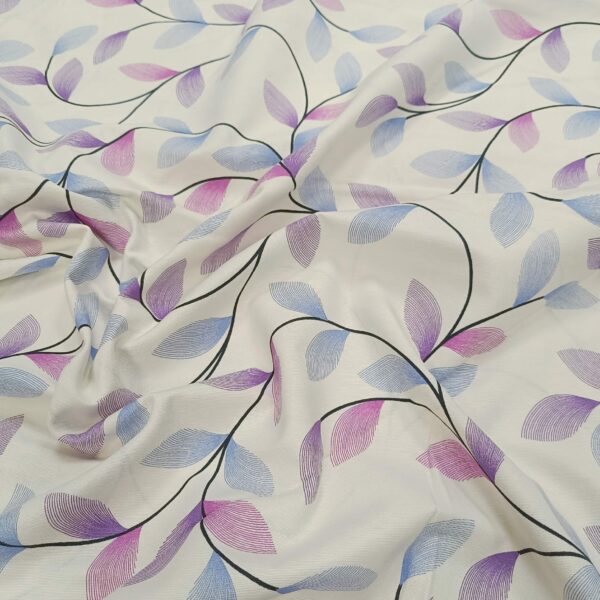 Dekor platno listovi lila i plavo - Slika 1