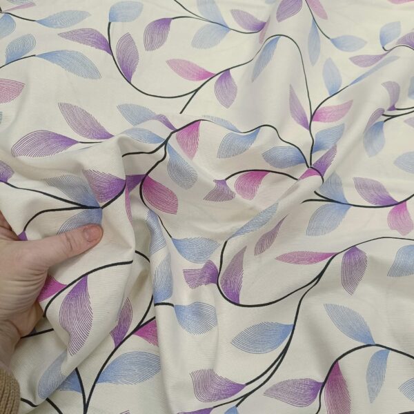 Dekor platno listovi lila i plavo - Slika 2