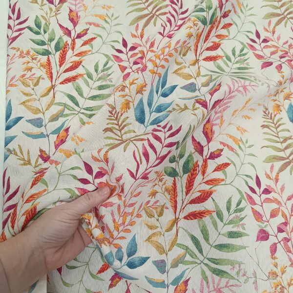 Dekor platno šareni listovi na svetloj - Slika 1