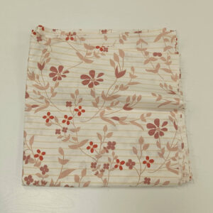 Parče pamuk platno puder cvetni i linije 115x240