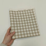 Parče dekor platno krem kockice 55x95