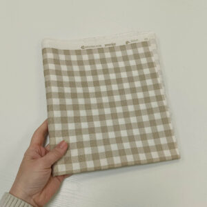Parče dekor platno krem kockice 55x95
