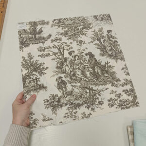 Parče dekor platno krem braon pejzaž 47x90