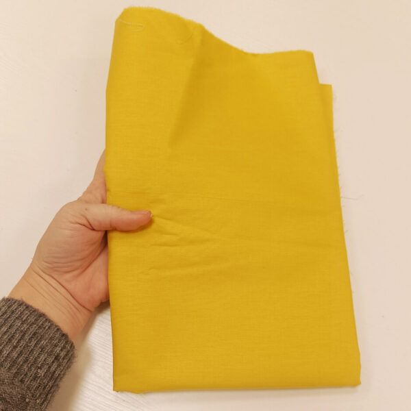 Parče pamučno platno kari žut 130x150 - Slika 1