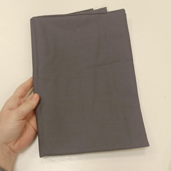 Parče pamučno platno grafit sivo 25x45 - Slika 1