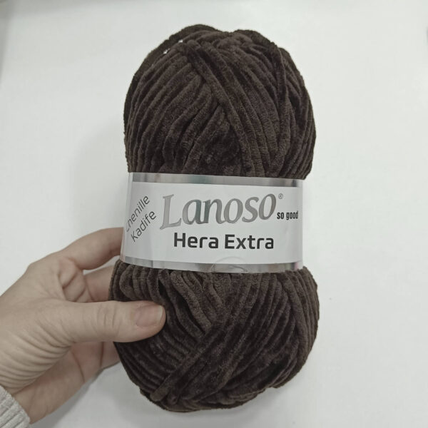 Lanoso Hera extra chenille tamno braon 926 - Slika 1