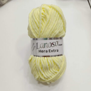Lanoso Hera extra chenille pastelno žuta 914