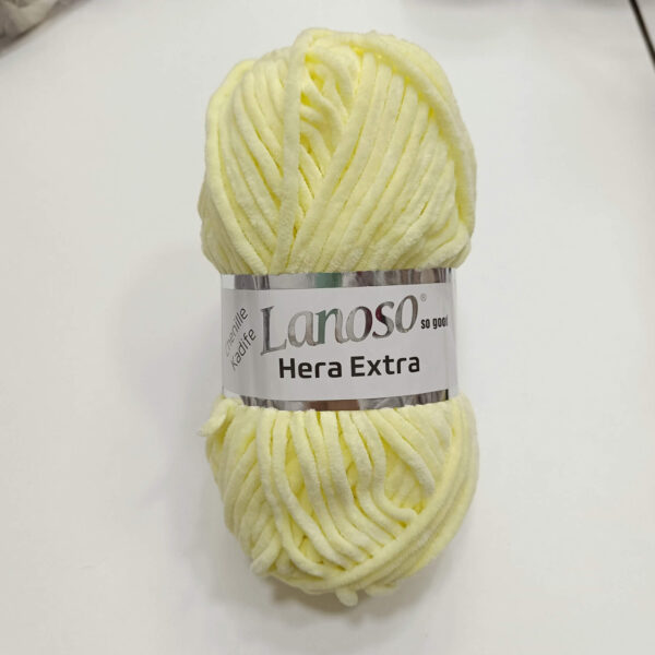 Lanoso Hera extra chenille pastelno žuta 914 - Slika 1