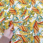 Viskoza palmini listovi žuto zeleno orange