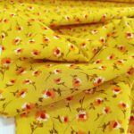 Viskoza žuta sa cvetićima