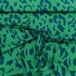 Viskoza zelena sa teget šarama