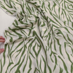 Viskoza zeleno bela kombinacija