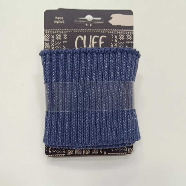 Ranfla-render za rukave tamnije plava sa lurexom - Slika 1