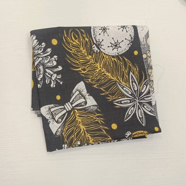 IMG_20260319_141600 Parče pamuk pamuk crni novogodišnji 60x60 - Slika 1