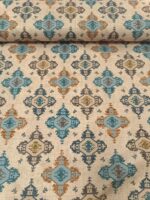 Dekor platno ROMA mebl plavo krem ukrasi