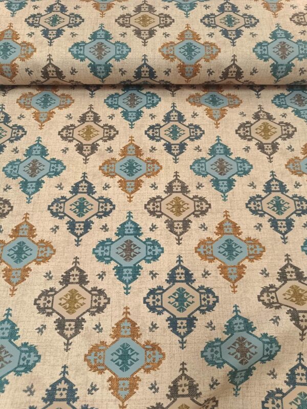 Dekor platno ROMA mebl plavo krem ukrasi - Slika 1