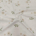 Posteljni pamuk premijum vanila cvet zeleni list