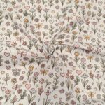 Posteljni pamuk premijum crtani cvetići