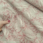 Dekor platno palmin list na puder 280cm širina