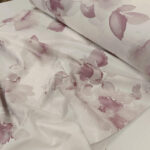 Pamuk saten belo sa cvetovima 240cm