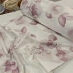 Pamuk saten belo sa cvetovima 240cm - Slika 2