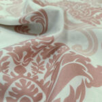 Pamuk saten belo sa roze motivima 240cm - Slika 2