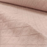 Pamučna pletenina pike puder roze 240cm širina - Slika 2