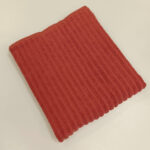 Peškir pamučni zeleni prugasta tekstura tamno teracotta 50x90 - Slika 4