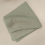 Peškir pamučni prugasta tekstura svetlo žalfija 50x90