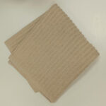 Peškir pamučni prugasta tekstura svetlo krem 50x90