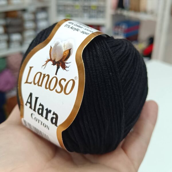 Lanoso ALARA COTTON crna 960 - Slika 1