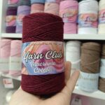 MAKRAME konac Yarn club bordo