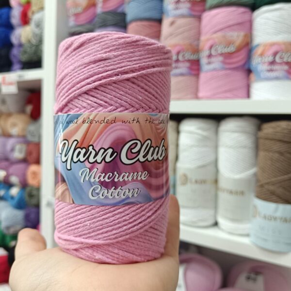 MAKRAME konac Yarn club roze - Slika 1