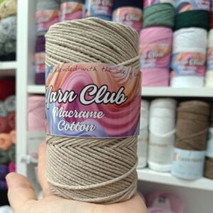 MAKRAME konac Yarn club svetlo krem