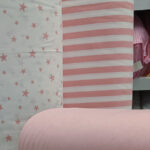 Posteljni pamuk roze pruge 240cm - Slika 2