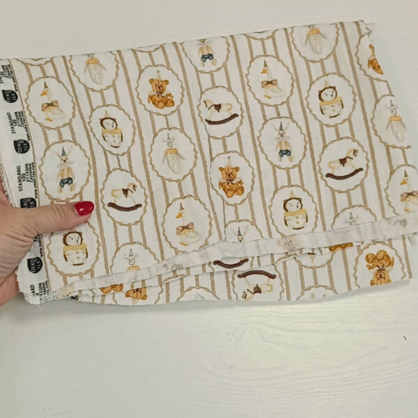 Parče pamuk dupla gaza retro igračke 40x150 - Slika 1