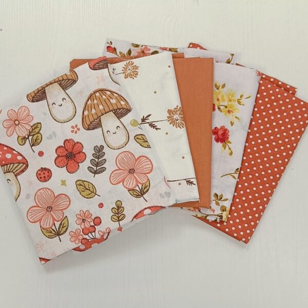 Patchwork paketić pečurke terakota - Slika 1