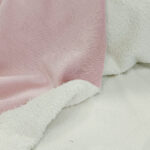 Dvostrani materijal  baby pliš+krzno baby roze