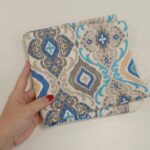 Parče dekor platno tirkiz šara 40x150